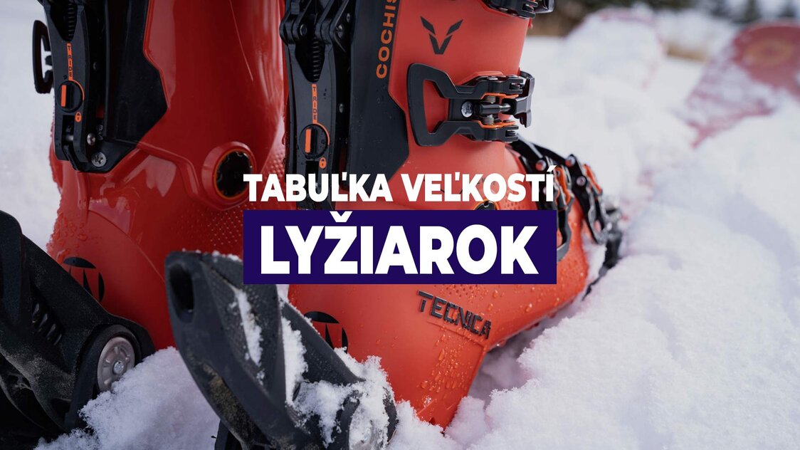 Tabuľka veľkostí lyžiarok