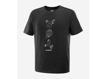 Tričko Salomon Worthy Ss Tee Deep Black